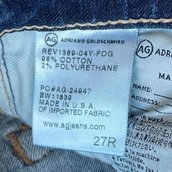 AG The Legging Ankle Super Skinny Ripped Jeans Size 27 - Picture 6 of 8